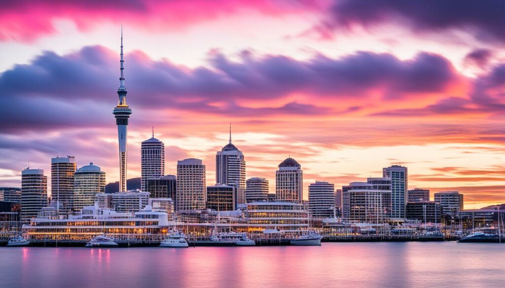 Auckland city skyline